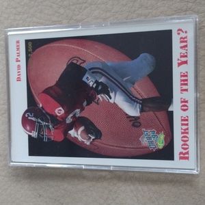 David Palmer draft 94 football card in protective cover